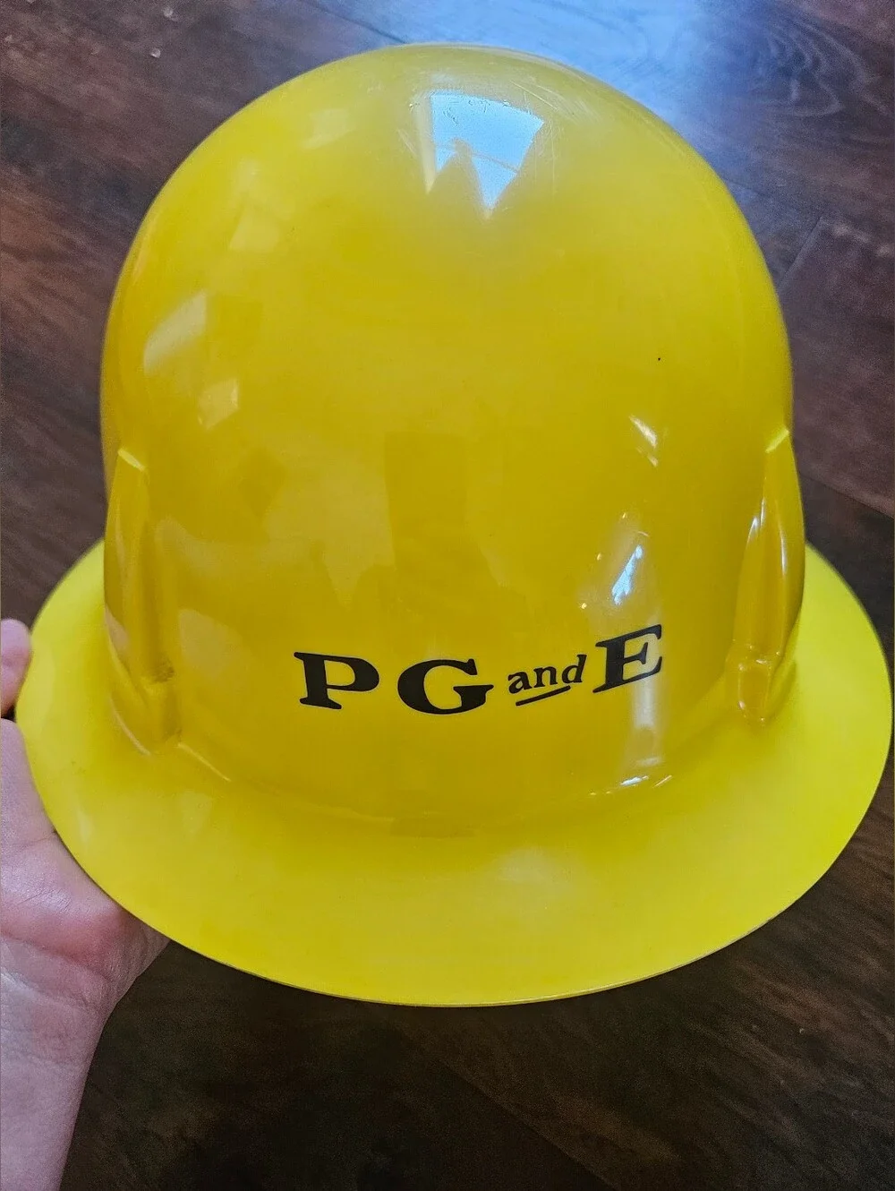 Vintage PG And E hat Yellow Safety Hard Hat - High Visibility